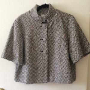 Tria wool viscose herringbone blazer